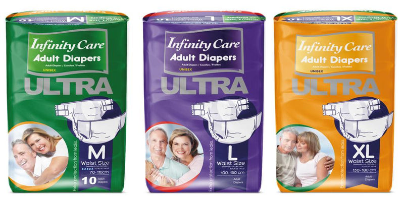 Adult Diapers - Infinity Care Ultra 10's